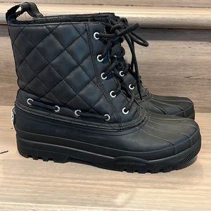 Sperry Winter Gosling Boots Size 8 Black
